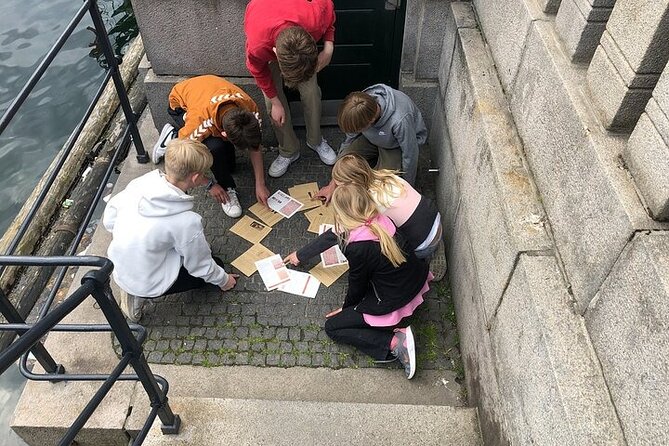 Aarhus Self guided Mystery hunt Sabotage in Danish - Following the route through central Aarhus