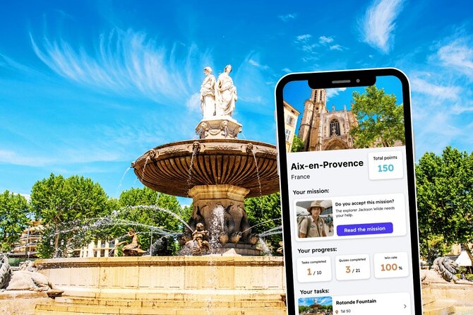 Aix-en-Provence Exploration Game and City Tour on your Phone - Key points to know before you book