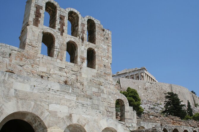 Athens Highlights Self guided scavenger hunt and Walking Tour - The Odeon of Herod Atticus leads toward the Acropolis