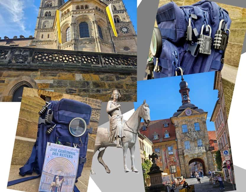 Bamberg: Outdoor Escape Game with a Puzzle Backpack - Picking up the puzzle backpack