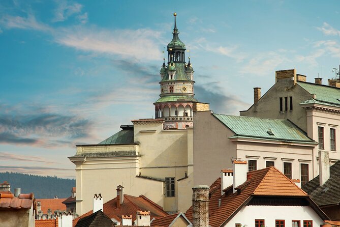 Cesky Krumlov Scavenger Hunt & Highlights Self Guided Audio Tour - Lavka pod Zamkem, the Cloak Bridge, and the castle park