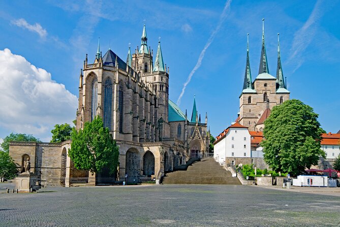 City game scavenger hunt Erfurt - independent city tour I discovery tour - Reaching Petersberg after about three hours