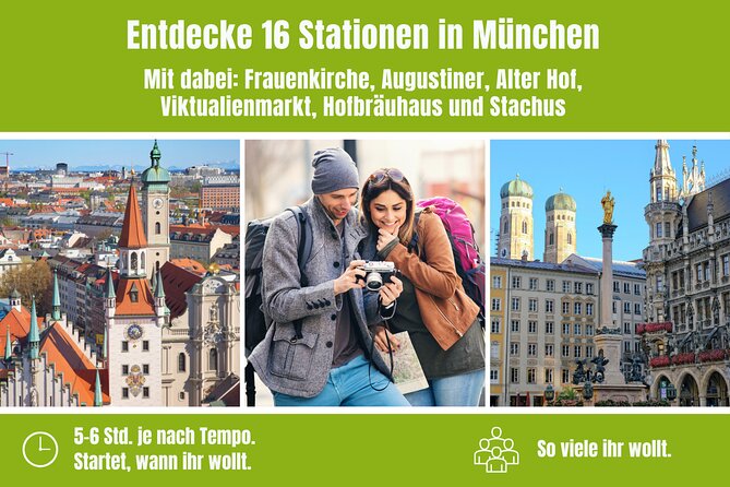 City game scavenger hunt Munich - independent city tour I discovery tour - Starting near Munich Central Station