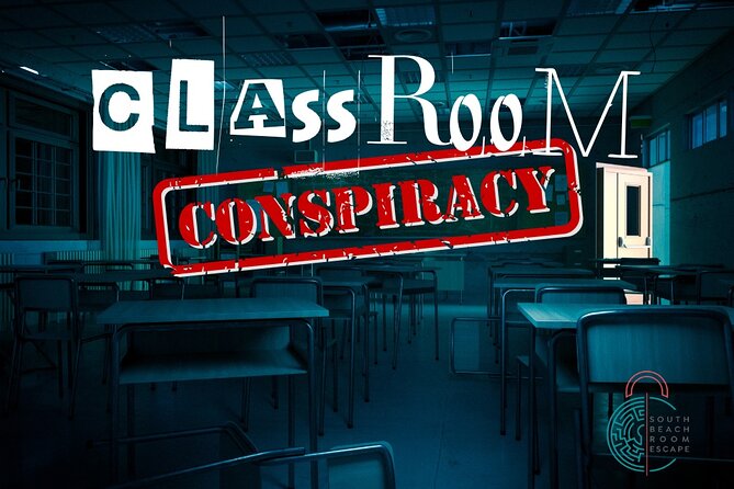 Classroom Conspiracy Escape Game in Miami Beach! - The hallway setting and physical clues