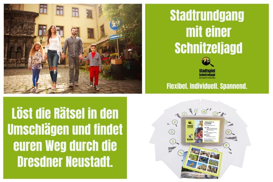 Dresden Neustadt: Scavenger Hunt for Children - Getting the box before your Dresden day