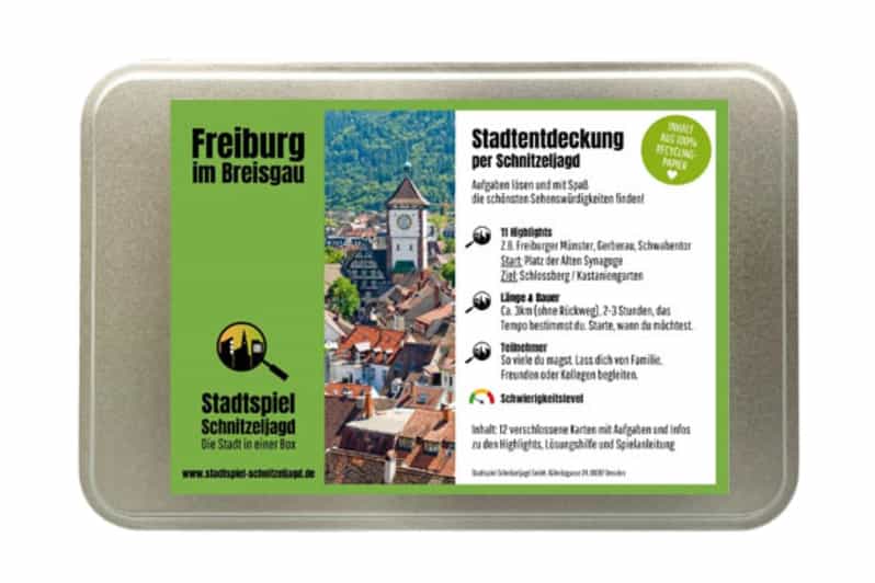 Freiburg im Breisgau: Scavenger Hunt Self-Guided Tour - Freiburg’s puzzle walk at a glance