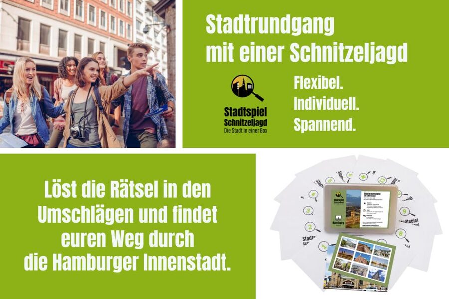 Hamburg City: Scavenger Hunt Self-Guided Tour - The old post office and central Hamburg details
