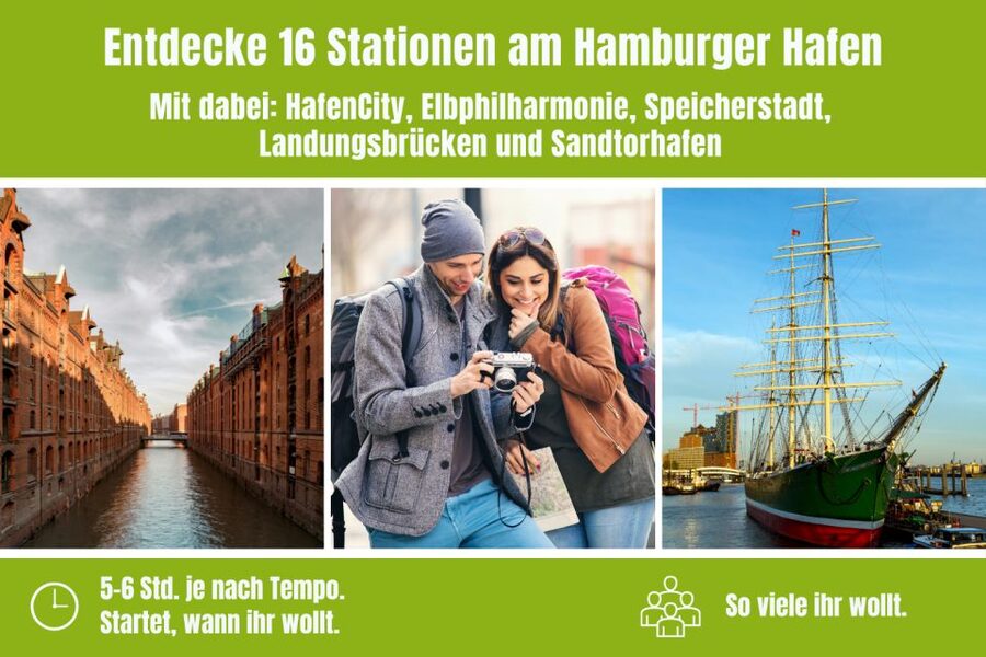 Hamburg: Scavenger Hunt Self-Guided Tour around the port - Landungsbrücken and the harbor finish