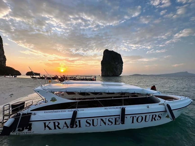 Krabi: Twilight Treasure Hunt – 7 Island Speedboat Adventure - A noon start from Krabi to Nopparat Thara Pier