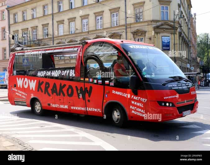 Krakow City SightSeeing hop on hop off bus and city game - A bus ride that helps you get your bearings