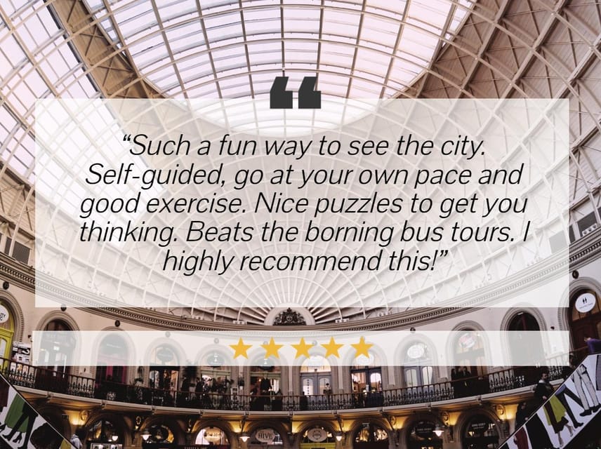 Leeds: City Walking Tour & Exploration Game - Accessibility and practical limits