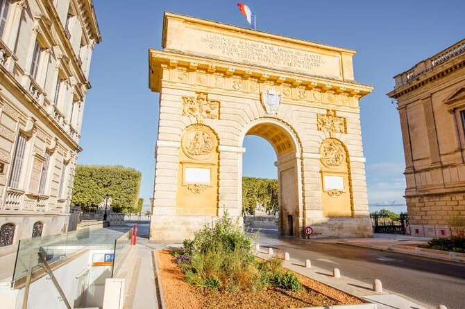 Montpellier City Exploration Game and Tour on your Phone - The Arc de Triomphe and the politics of Louis XIV