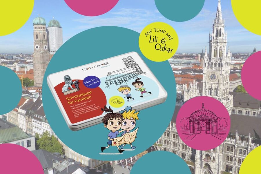Munich: Self-guided sightseeing scavenger hunt for families - Following Lili and Oskar through Munich