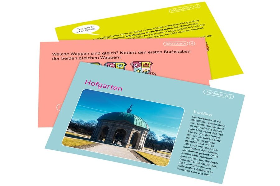 Munich: Self-guided sightseeing scavenger hunt for families - Eight stations and the city sights between them