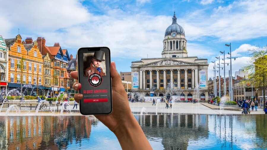 Nottingham: City Walking Tour & Exploration Game - Finding retail, lace, and alleyway stories