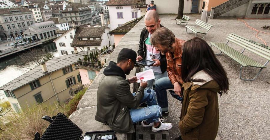 Outdoor Escape Game with Augmented Reality trough Zurich - Choosing between Operation Mindfall and Magic Portal