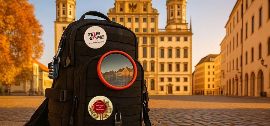 Outdoor Escape Game with Mystery Backpack Augsburg: The Merchant's Seal - A merchant’s mystery begins at Königsplatz
