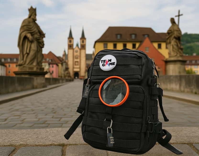 Outdoor Escape Tour – Puzzle Backpack Würzburg: The Lost Plan - Following the route through Würzburg