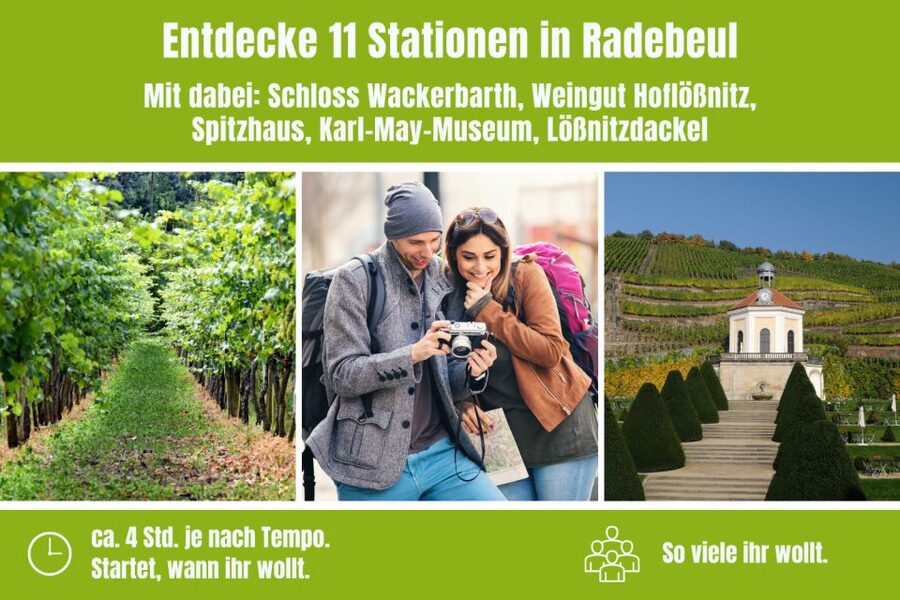 Radebeul: Scavenger Hunt Self Guided Tour - Wackerbarth Palace and the wine-estate stops