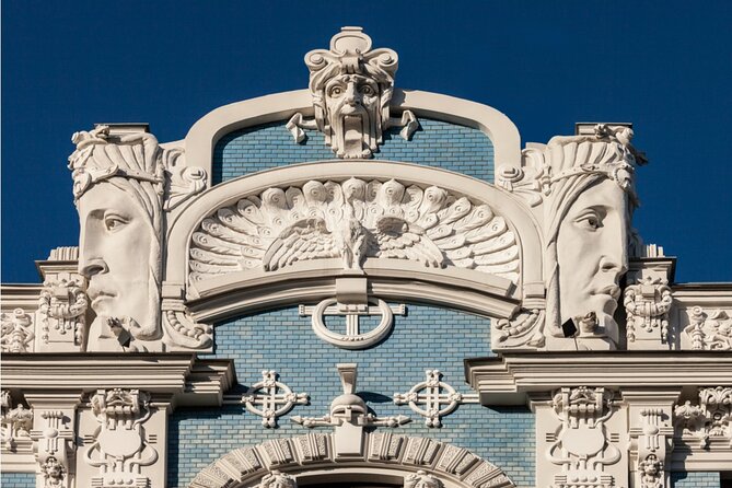 Riga Art Nouveau Secrets: Self-Guided Puzzle Walk - The railway bridge and the 700th Anniversary Pavilion