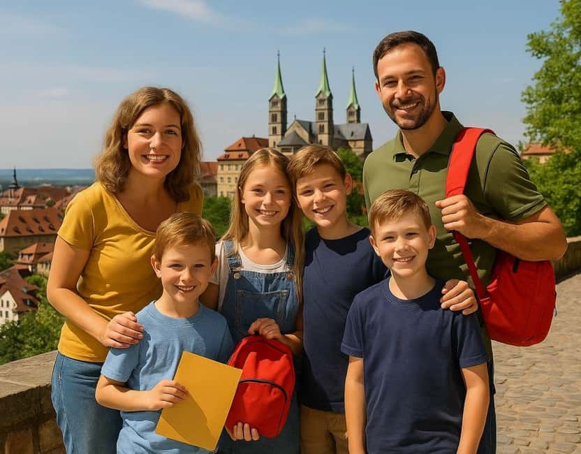 SAMS Kids' Puzzle Tour with Puzzle Backpack through Bamberg - What the outdoor format means in real use