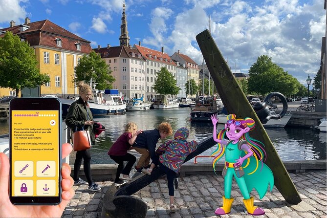 Self-guided Treasure Hunt Tour in Copenhagen - Build a Spaceship - The Old Stock Exchange adds a grand city backdrop