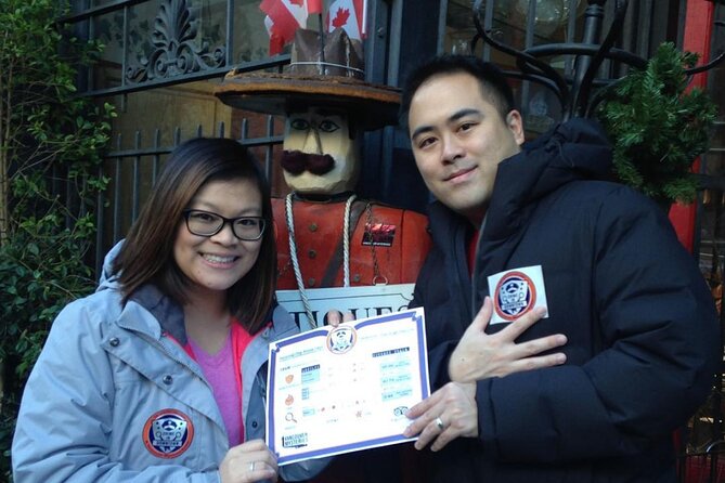 Vancouver City Sightseeing Adventure: a murder mystery in Gastown - Gold Rush saloons and the Gastown steam clock area